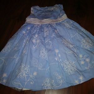Lydia Jane Blue Embroidery Dress